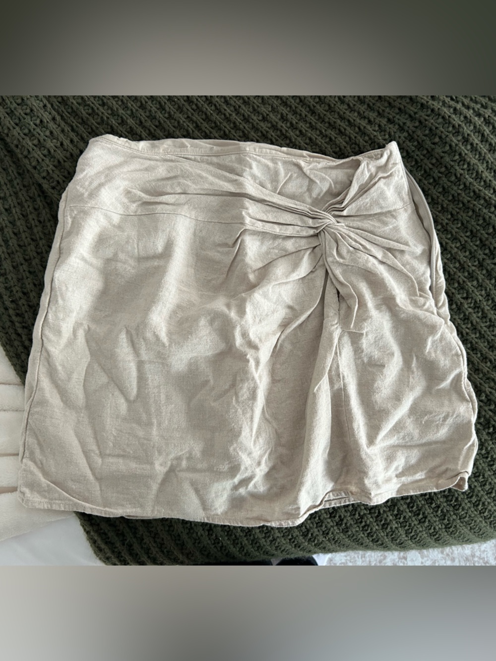 ABERCROMBIE & FITCH LINEN MINI SKIRT | SIZE MEDIUM